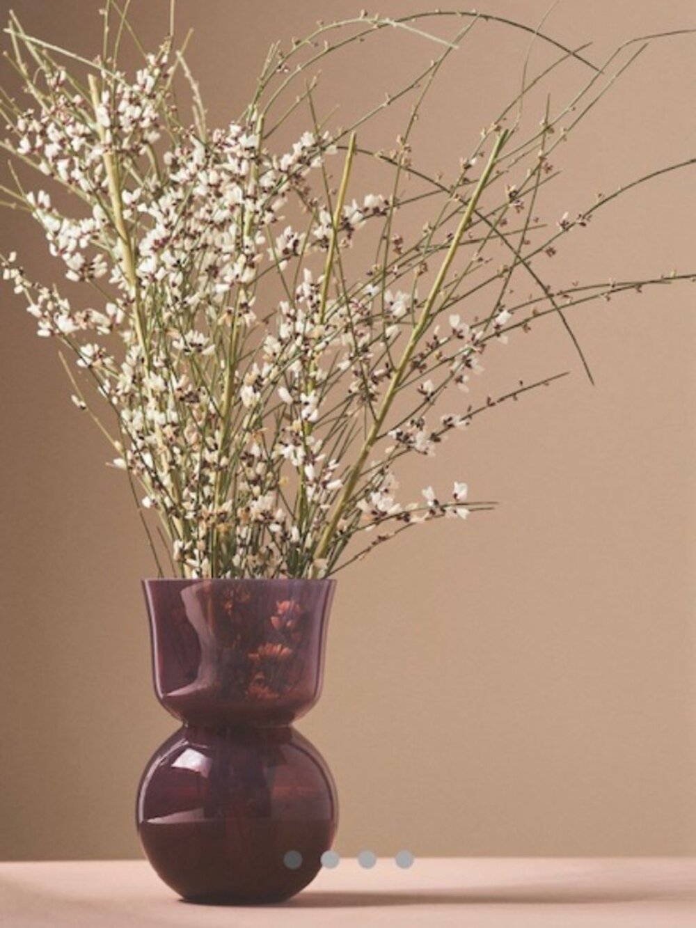 Anthropologie Scandi glass vase in plum or purple